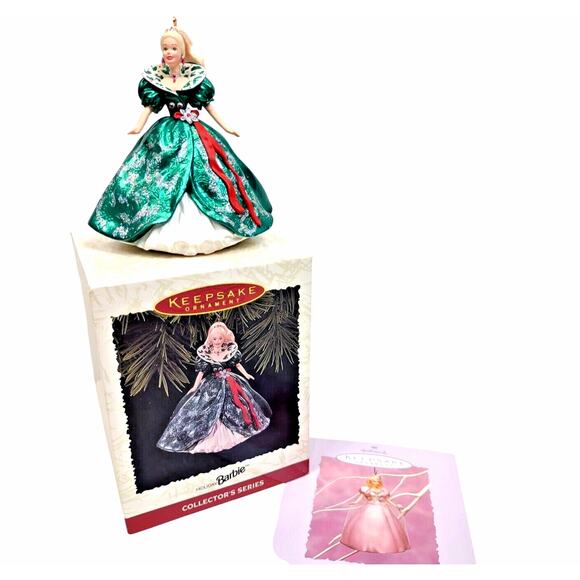 Vintage 1995 Hallmark Keepsake Ornament Holiday Barbie #3 Series - QX15057 - Picture 2 of 9